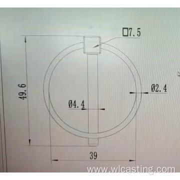 OEM foundry locking pin block pin clip